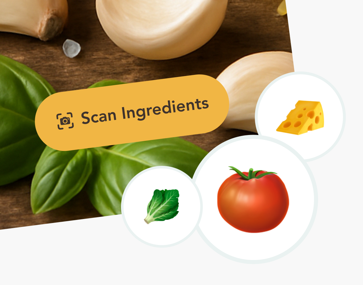 Suphra scan-first flow: ingredients and scan to cook